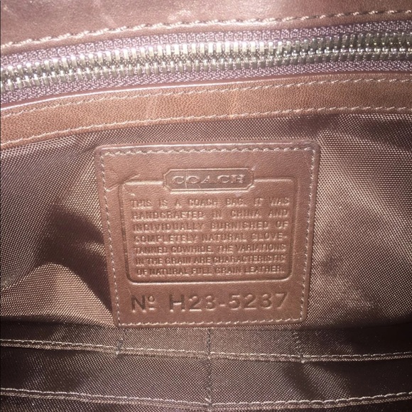 Authentic Coach Briefcase shoulder carry bag EUC - Picture 7 of 8